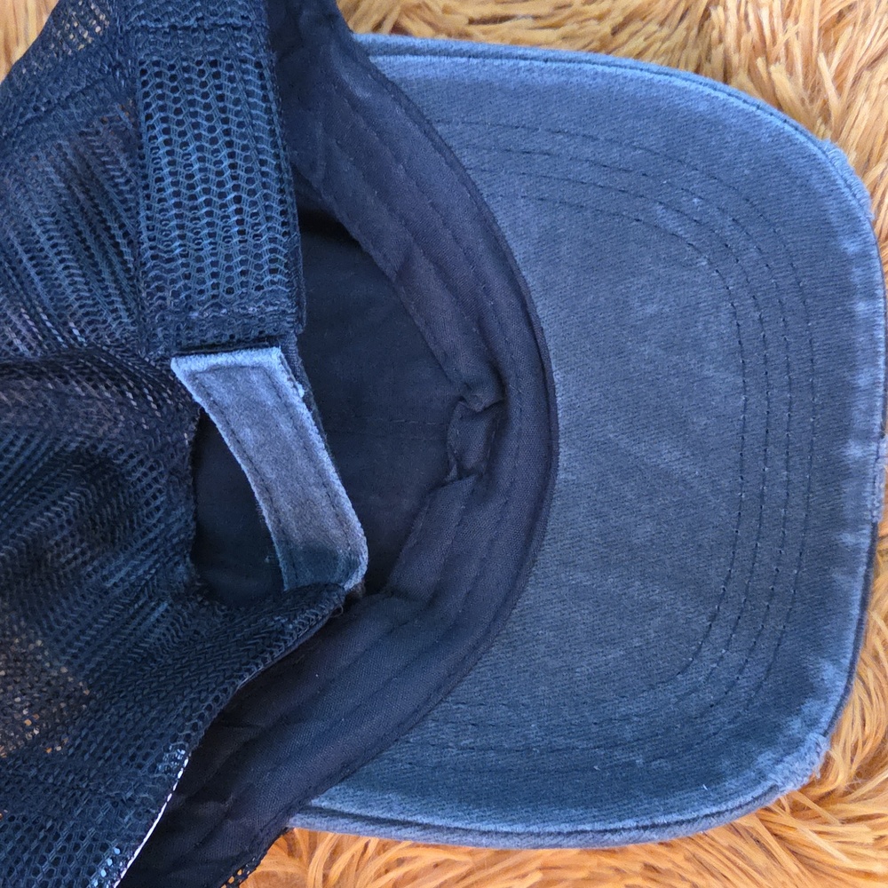 Distressed Denim Gray Dog Mom Cap - Picture 3 of 5